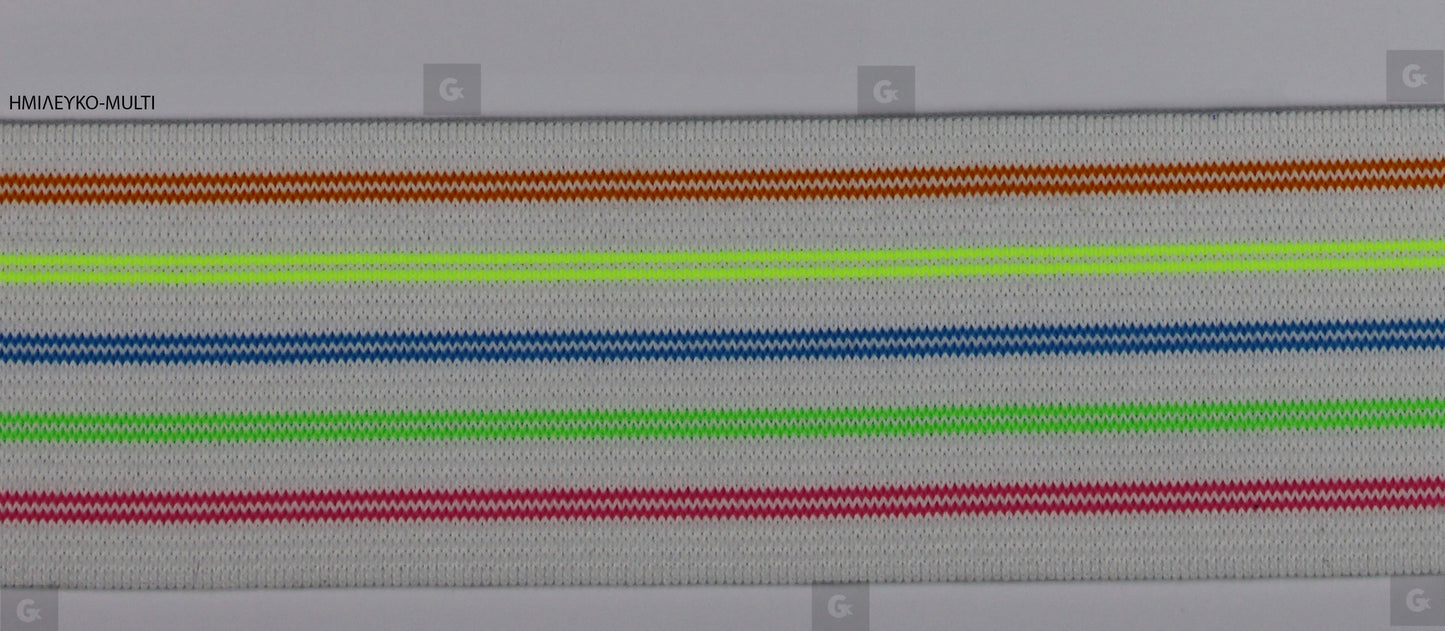 Φάσα 18790801 Polyester Ελαστική Ημίλευκο-Multi