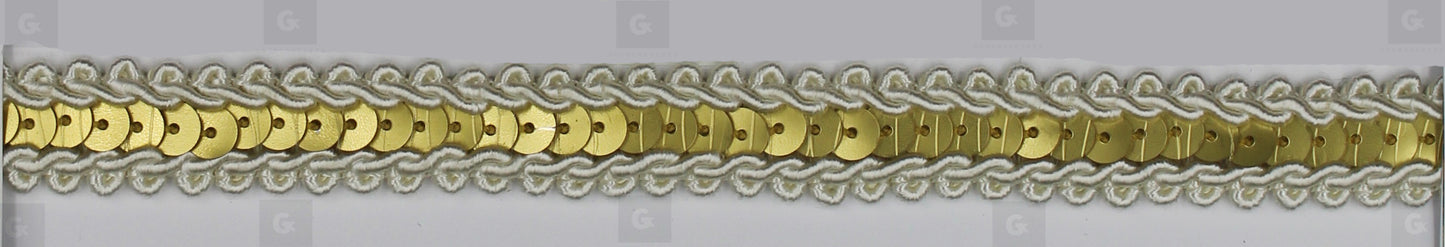 Τρέσα 409 Rayon-Payettes Color 74-Gold