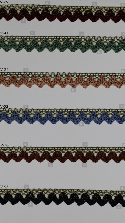 Δαντέλα 126895 Gold-Rayon