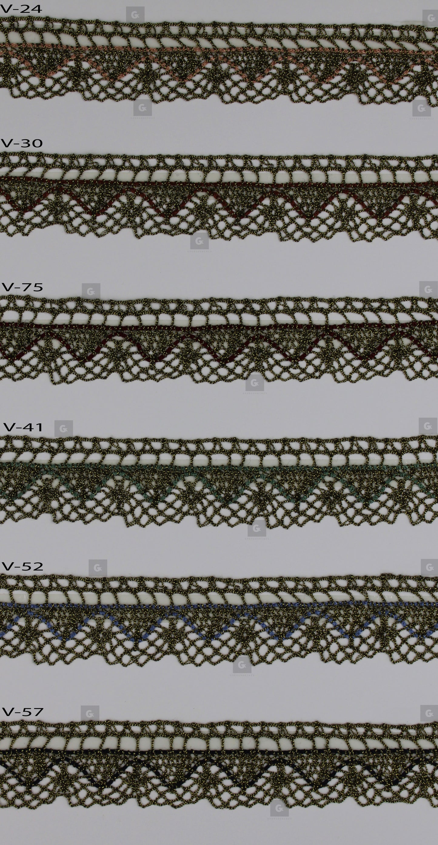 Δαντέλα 126922 Gold-Rayon