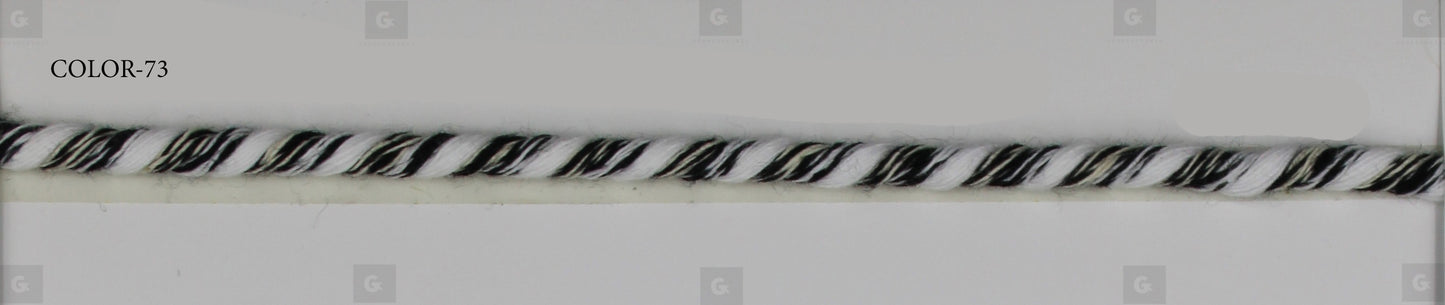 Κορδόνι 595-10 Cotton χωρίς περιέλξη τρίχρωμο