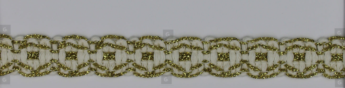 Τρέσα 425 Φαρδύ Cotton-Gold Β.Ημίλευκο-Χρυσό